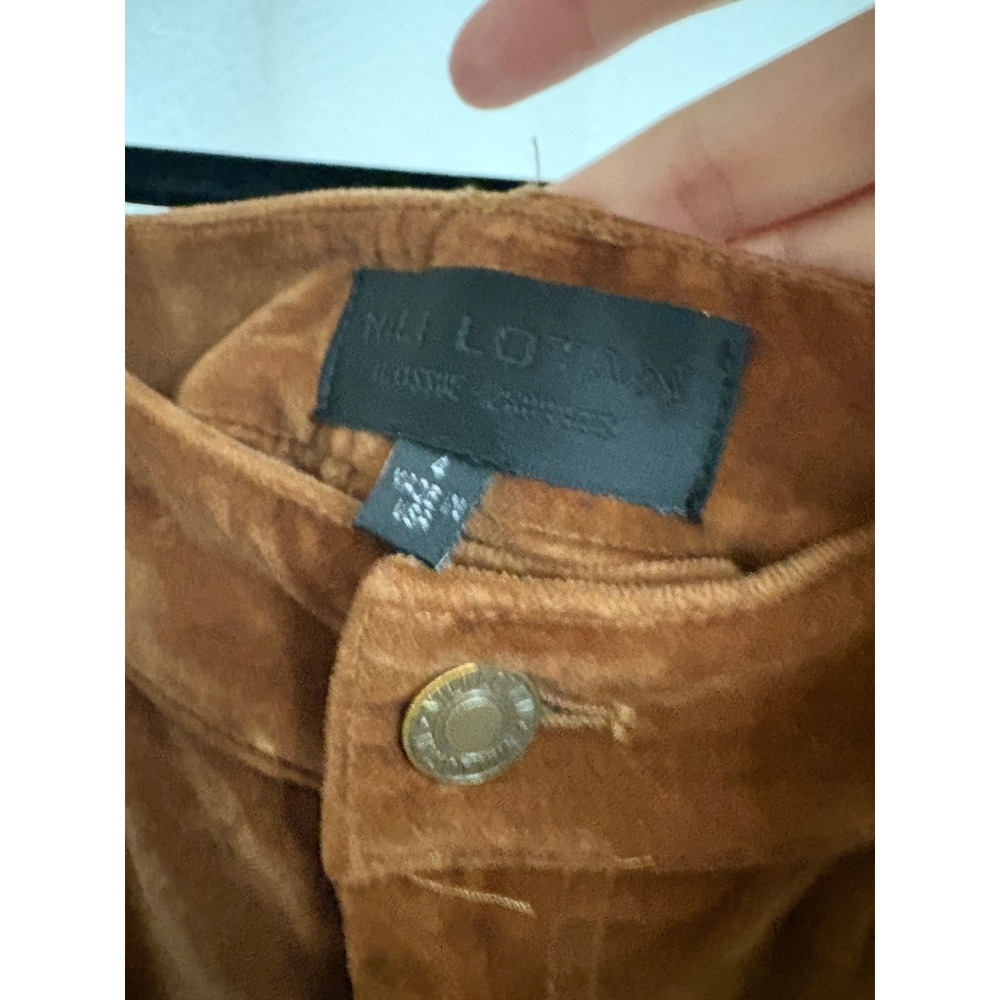 Nili Lotan Velvet Celia Pants Flare Size 4 Caramel - Picture 5 of 8